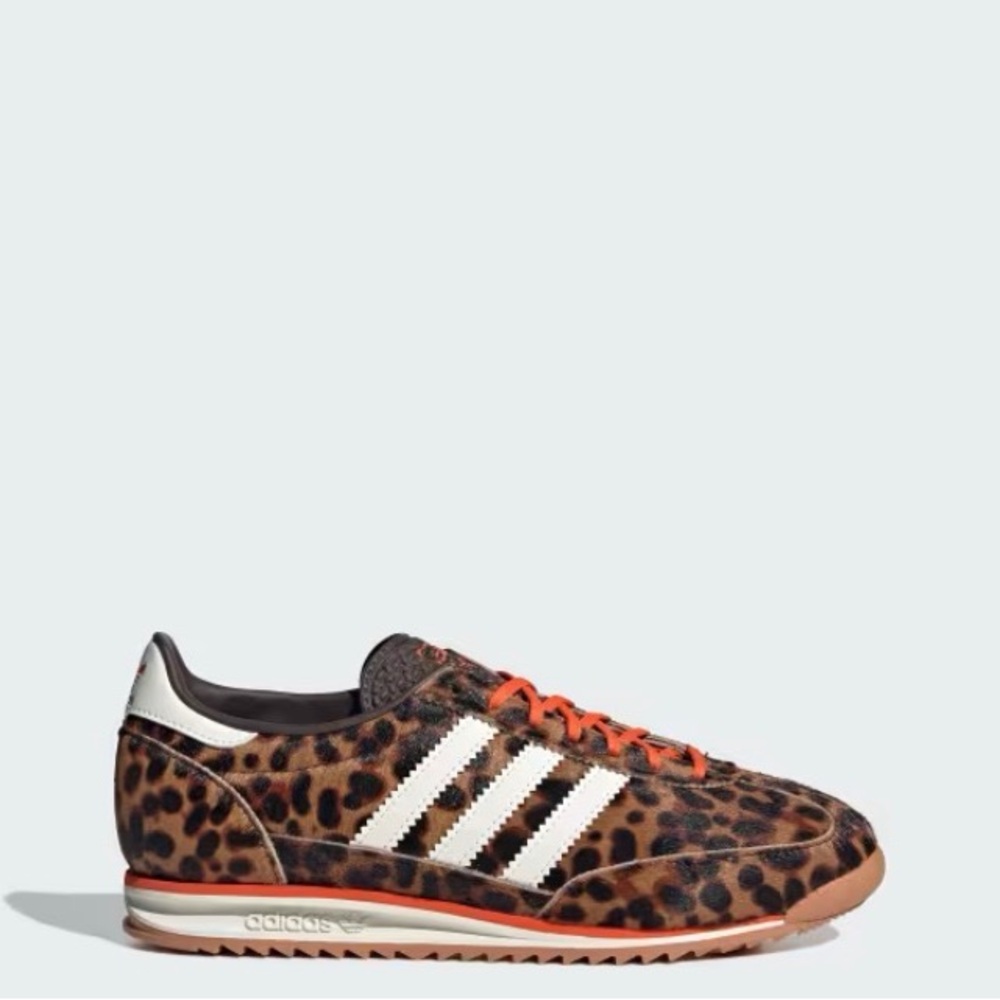 Adidas leopard Cheetah Pattern Shoes with Orange Accents. SL OG 72 size 7.5